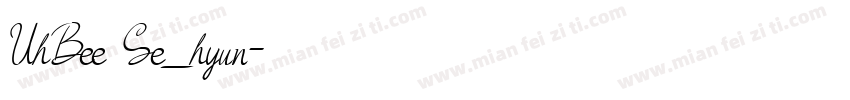 UhBee Se_hyun字体转换